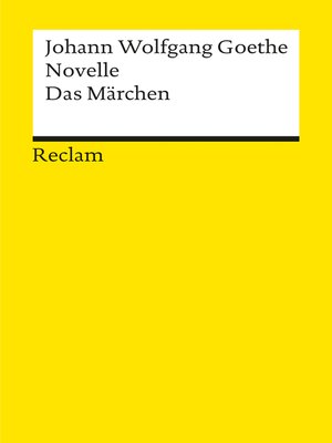 cover image of Novelle. Das Märchen